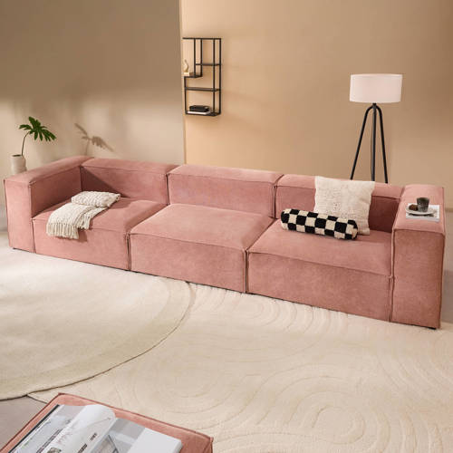NOUS Living 4-zitsbank Igor - Roze