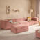NOUS Living 4-zitsbank Igor - roze