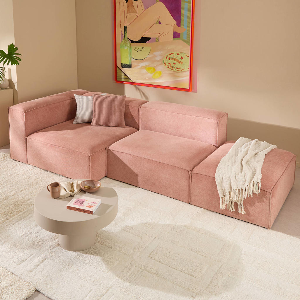 NOUS Living hoekbank links Igor - roze