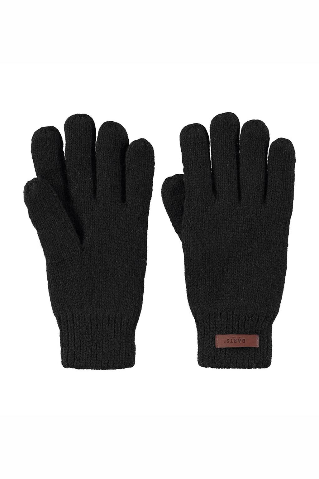 Barts gebreide handschoenen Haakon zwart