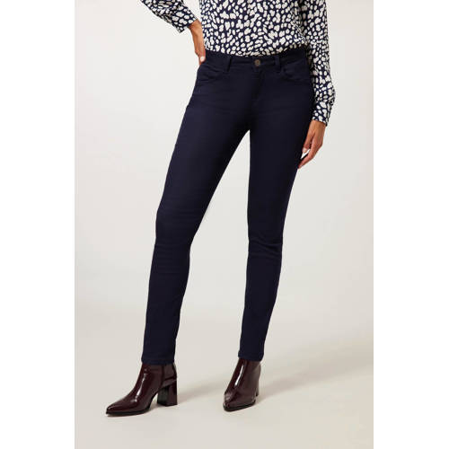 Miss Etam slim fit broek Elise 32 donkerblauw afbeelding