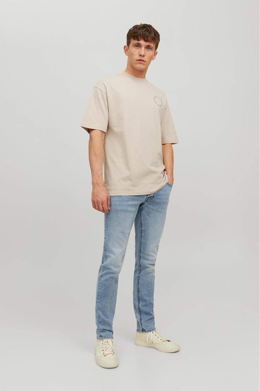 JACK & JONES JEANS INTELLIGENCE slim fit jeans JJIGLENN JJORIGINA sbd 615 blue denim