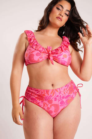high waist brazilian bikinibroekje roze