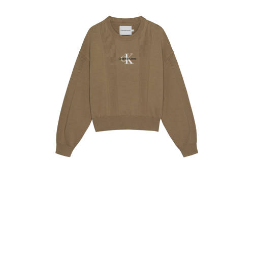 CALVIN KLEIN JEANS sweater met logo camel