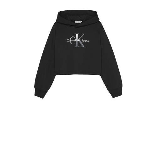 Calvin Klein Meisjes Kleding Truien & Vesten Truien Sweaters Vierkante hoodie met logo 