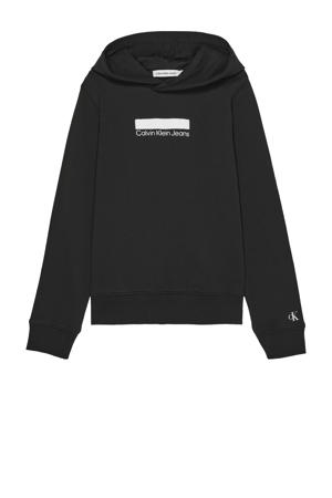 hoodie met logo zwart