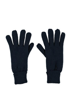 gebreide handschoenen donkerblauw