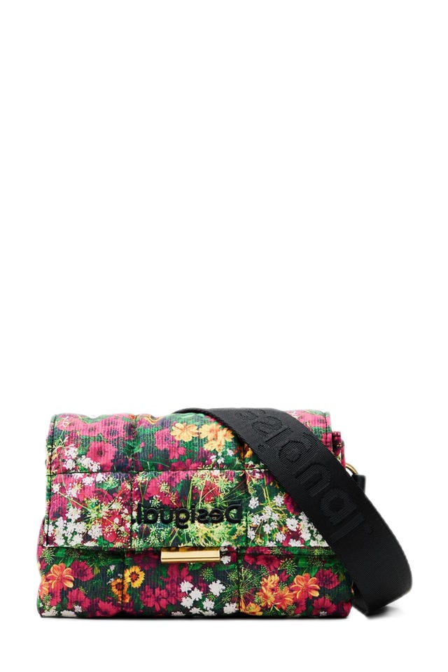 betrouwbaarheid Oneerlijkheid Nathaniel Ward Desigual gewatteerde crossbody tas met all-over bloemenprint groen/roze |  wehkamp