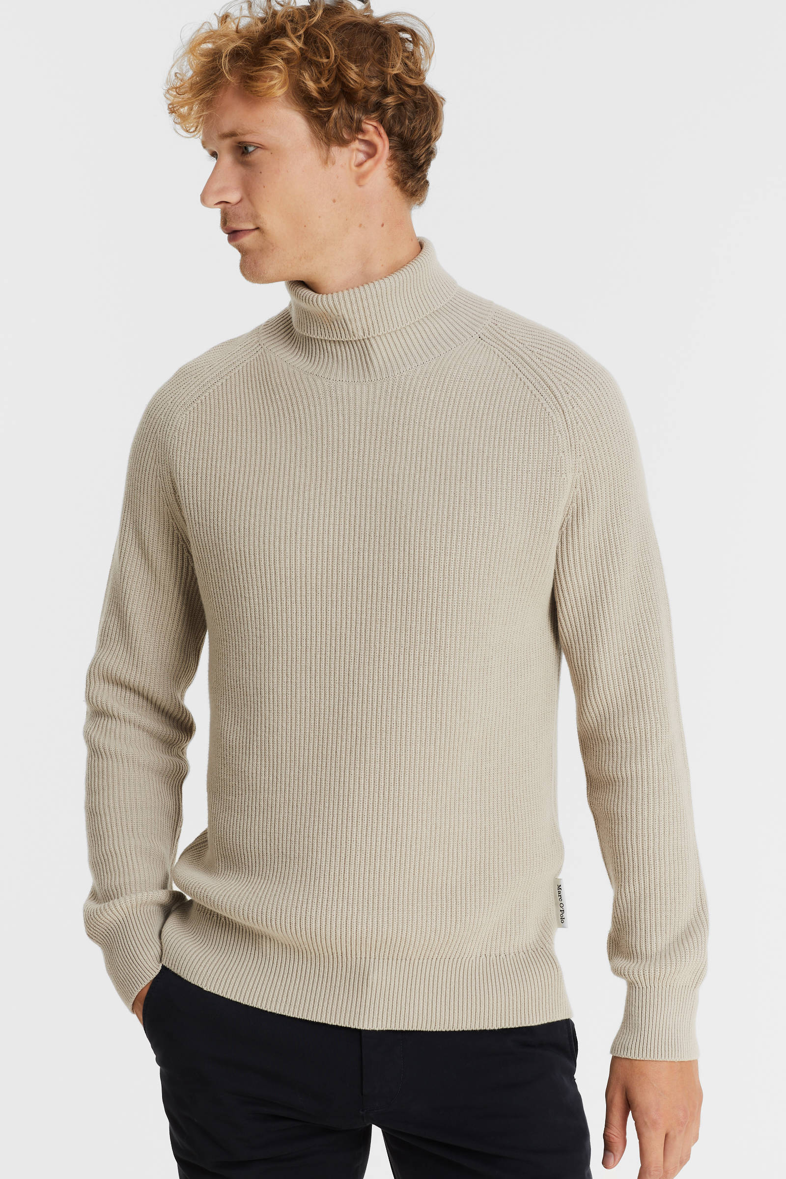 Mode Sweaters Poncho’s Marc O’Polo Marc O\u2019Polo Poncho lichtgrijs casual uitstraling 
