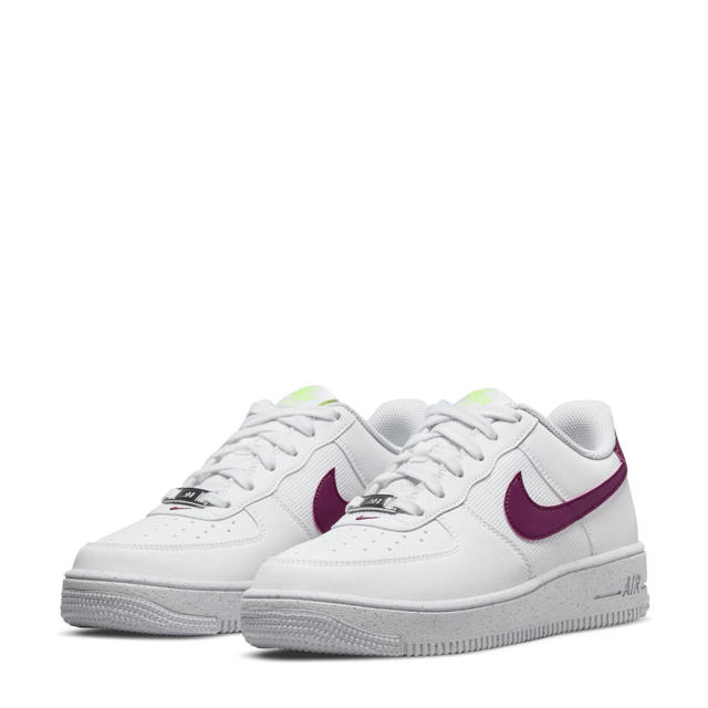 Nike Air Force 1 Crater sneakers wit/donkerpaars wehkamp