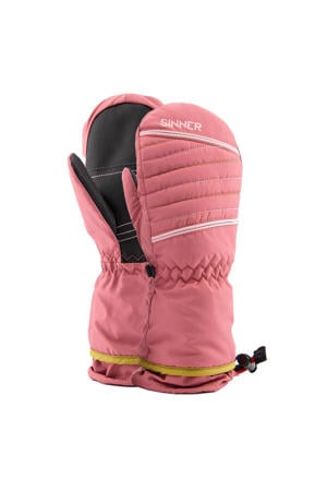 skihandschoenen Straton Mitten Junior roze/zwart