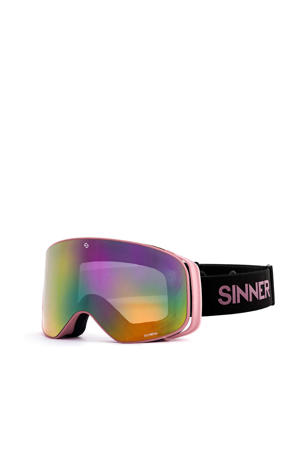 skibril Olympia roze/zwart