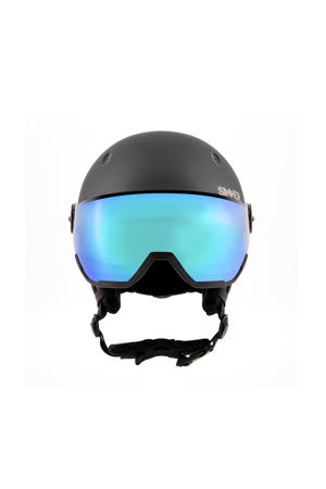  ski helm Titan Visor mat antraciet (blauw lens)