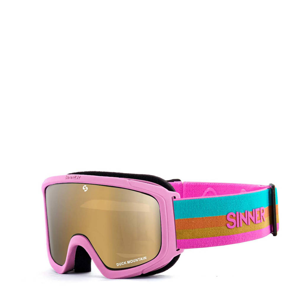 Tegenslag aanpassen Zuidwest Sinner Jongens/meisjes skibril Duck Mountain roze | wehkamp