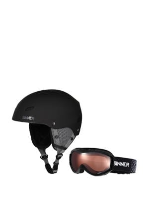  ski helm en skibril Bingham & Toxic zwart