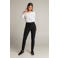 Expresso slim fit broek Xarah van travelstof zwart