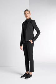 thumbnail: Expresso basis blouse XANI stretchkatoen zwart