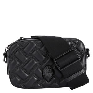 leren crossbody tas Kensington zwart