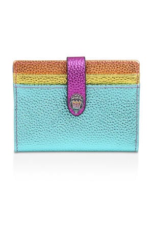 leren metallic pasjeshouder multi