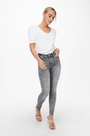 mid waist skinny jeans ONLPOWER grijs