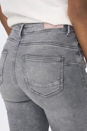 thumbnail: ONLY mid waist skinny jeans ONLPOWER grijs