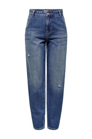 ONLTROY high waist tapered fit jeans dark denim