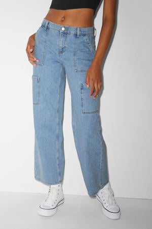 high waist loose fit jeans light denim