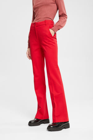 straight fit pantalon rood