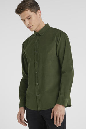 corduroy overhemd khaki