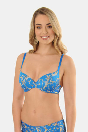 voorgevormde push-up bh Comfort Light blauw/beige