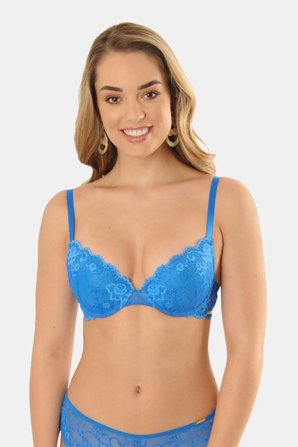 Sapph voorgevormde push-up bh Odetta blauw
