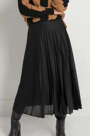 plisse rok zwart