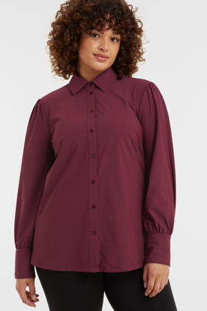 Travel blouse burgundy