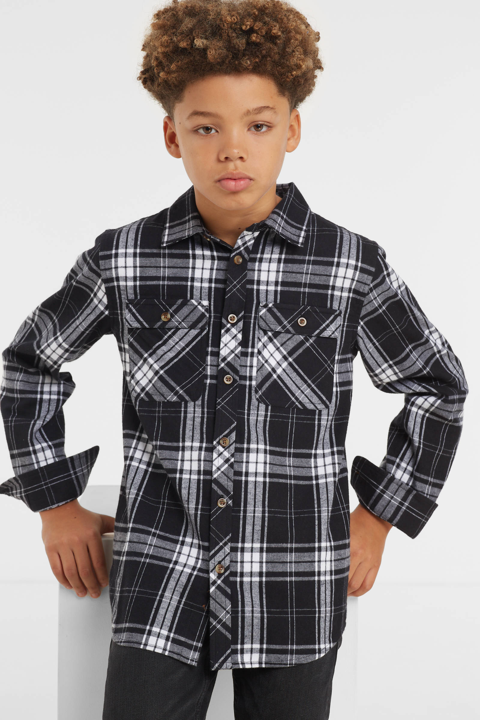 Mode Zakelijke overhemden Houthakkershemden J.crew Houthakkershemd zwart-wit volledige print elegant
