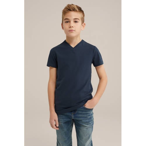 WE Fundamentals basic T-shirt donkerblauw afbeelding