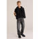 WE Fashion basic T-shirt zwart