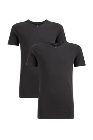 T-shirt - set van 2 zwart