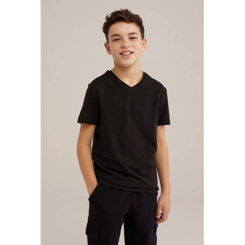 WE Fashion T-shirt - set van 3 zwart afbeelding