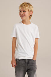 thumbnail: WE Fashion T-shirt - set van 3 wit