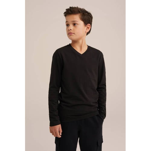 WE Fashion basic longsleeve zwart afbeelding