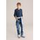 WE Fashion basic longsleeve donkerblauw
