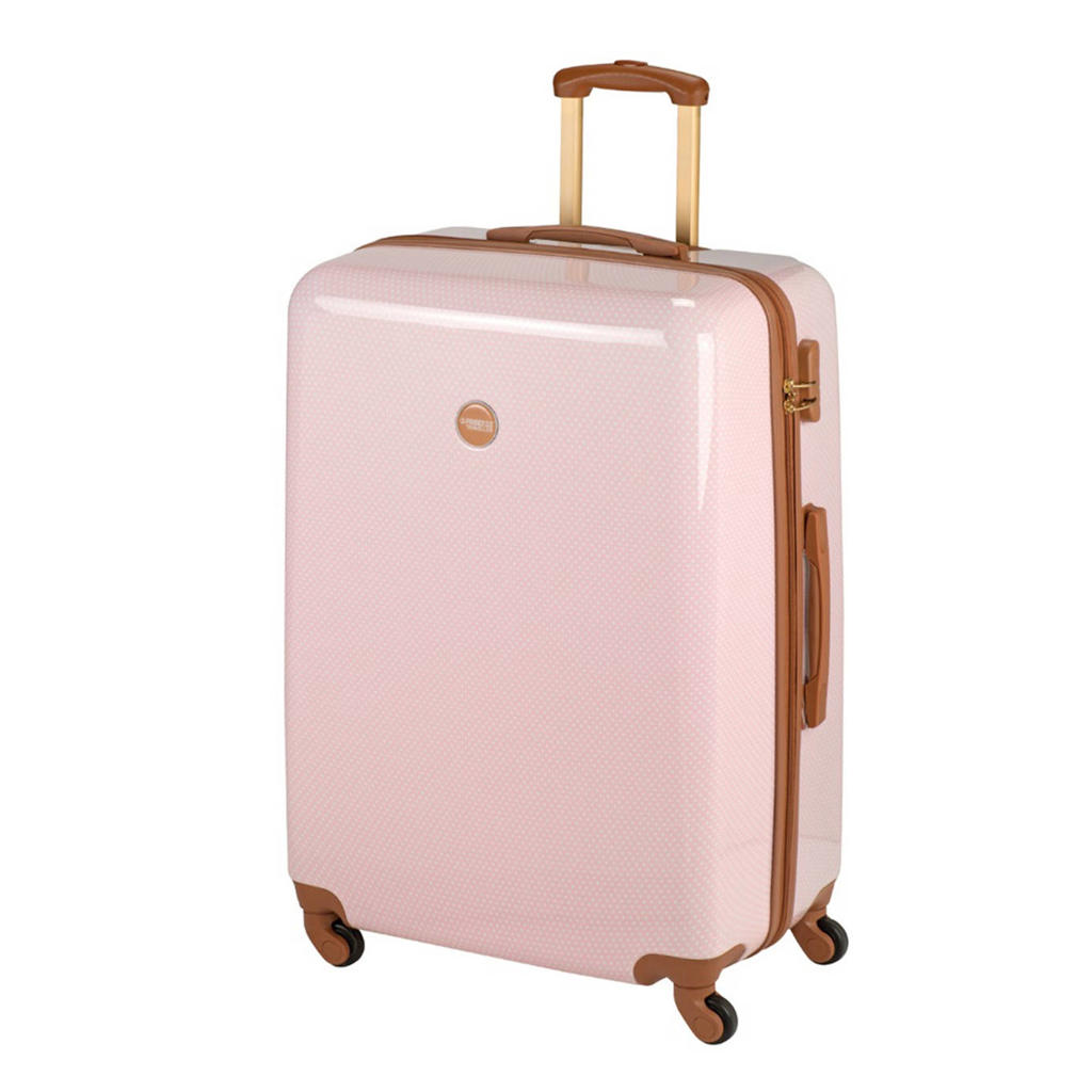 Princess Traveller trolley Trendy Dots 76 cm. roze