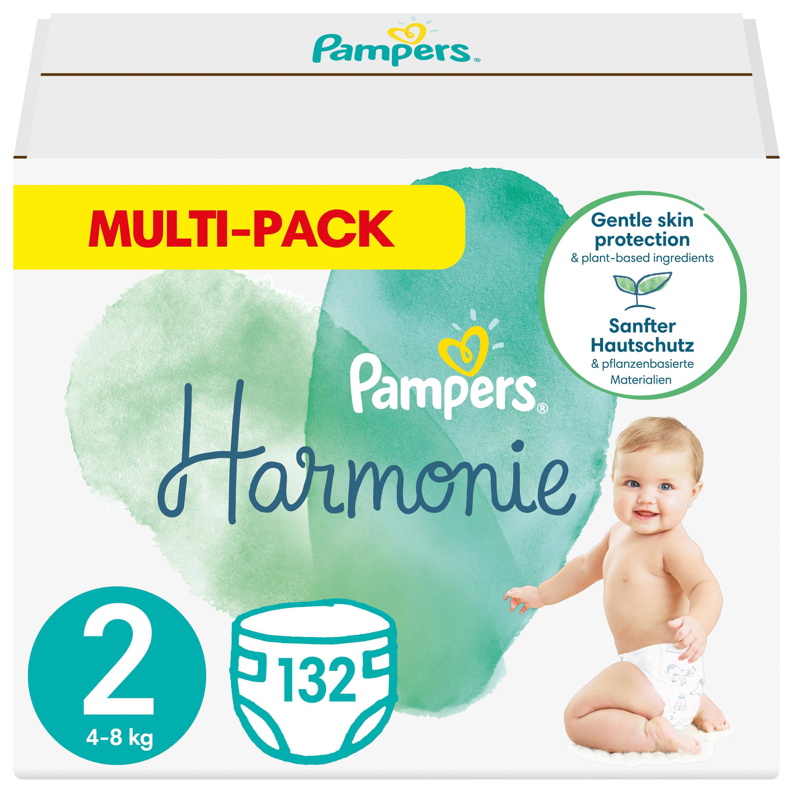 Pampers Harmonie Maat 2 (4kg-8kg) 132 Luiers | wehkamp