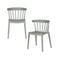 WOOOD Bliss Tuinstoelen - Kunststof - Zalm Roze - 75x52x53 - Set van 2