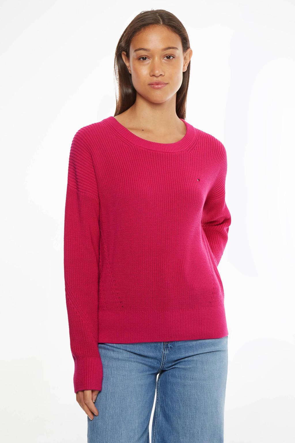 Tommy Hilfiger gebreide trui roze