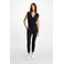 Morgan cropped low waist slim fit pantalon marineblauw