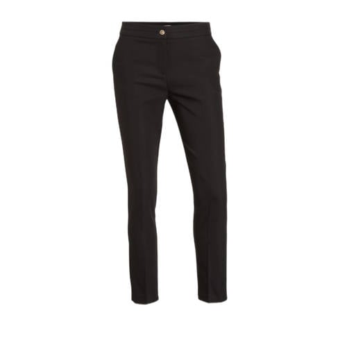Morgan cropped low waist slim fit pantalon zwart afbeelding