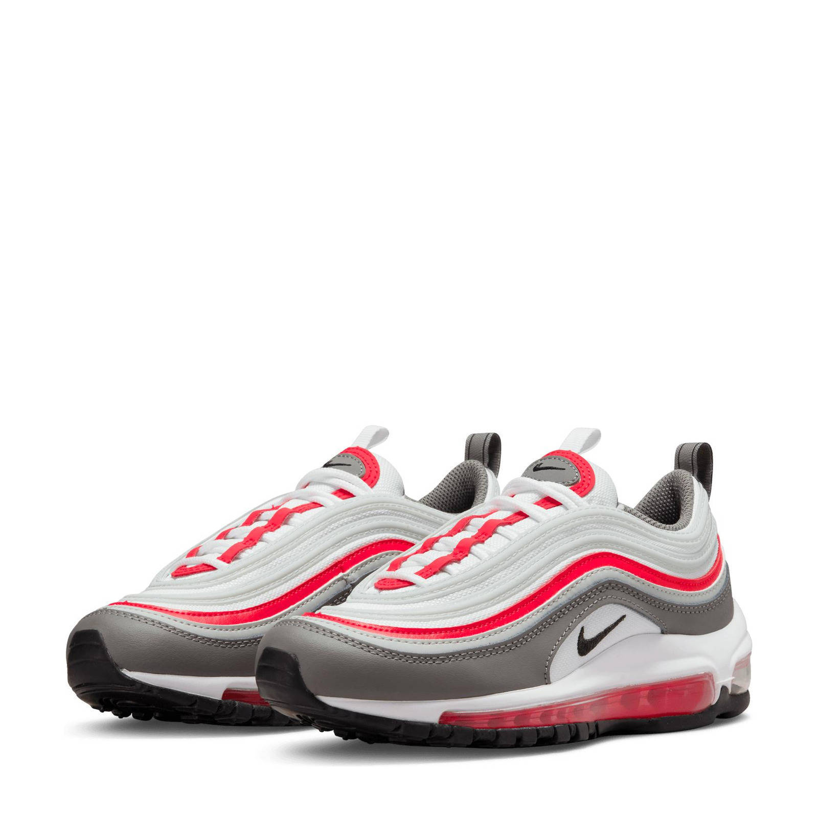 Nike Air Max 97 (GS) sneakers wit/zilver/rood | wehkamp