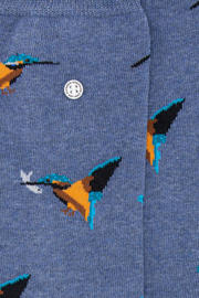 thumbnail: Alfredo Gonzales sokken Kingfisher met print blauw