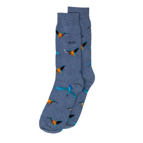 Alfredo Gonzales sokken Kingfisher met print blauw afbeelding